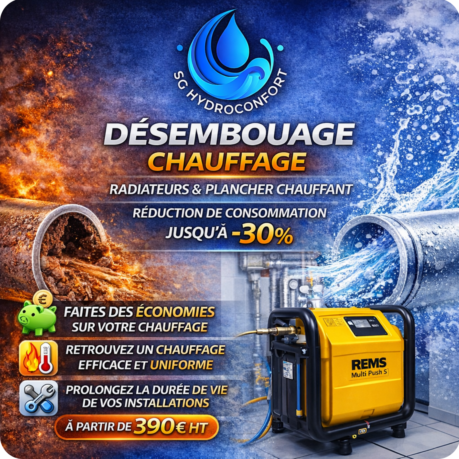 Désembouage de vos tuyaux
